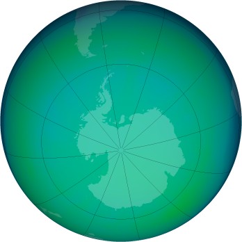 July 2006 monthly mean Antarctic ozone